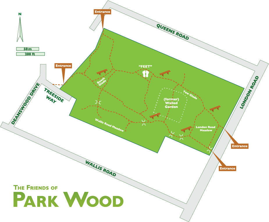 Friends of Park Wood Map